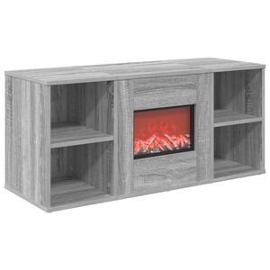 vidaXL Chemin&eacute;e &eacute;lectrique Sonoma gris 100 x 37 x 45,5 cm