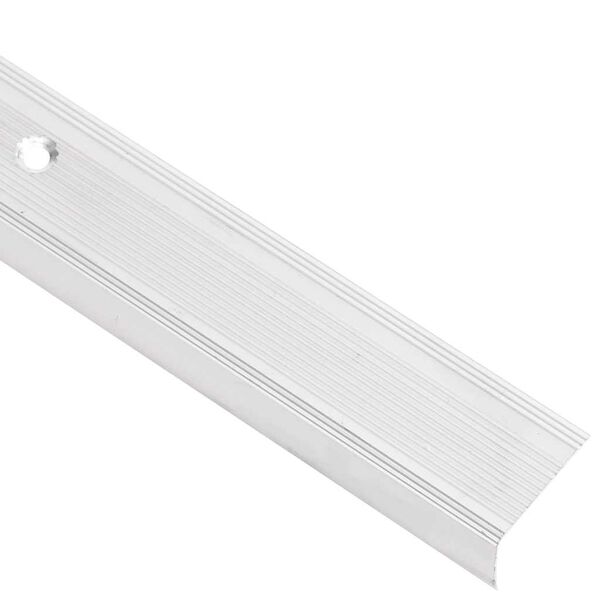 vidaXL Nez de marche forme en L 15 pcs aluminium 90 cm argent&eacute;