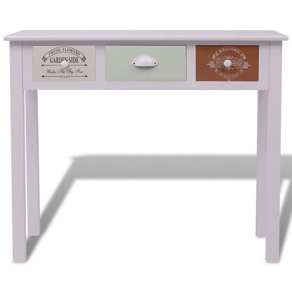 vidaXL Table console en style fran&ccedil;ais Bois