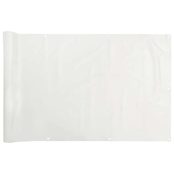 vidaXL &Eacute;cran d'intimit&eacute; de balcon blanc 800x90 cm PVC