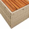 vidaXL Canap&eacute; de jardin Beige 184 x 62 x 85cm polyrotin