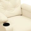 vidaXL Fauteuil de massage Cr&egrave;me Similicuir