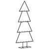 vidaXL Arbre de No&euml;l en m&eacute;tal pour d&eacute;coration noir 90 cm