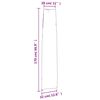 vidaXL Housses de parapluie de jardin 2 pcs 170x28/32 cm 420D
