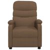 vidaXL Fauteuil inclinable Marron Tissu
