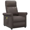 vidaXL Fauteuil de massage Marron Similicuir