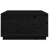vidaXL Table basse Noir 80x80x45 cm Bois massif de pin