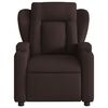 vidaXL Fauteuil inclinable Marron foncé Tissu
