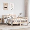 vidaXL Cadre de lit sans matelas 140x190 cm bois de pin massif