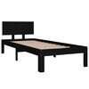 vidaXL Cadre de lit sans matelas noir 75x190 cm