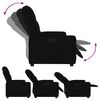 vidaXL Fauteuil inclinable Noir Tissu