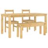 vidaXL Ensemble &agrave; manger PANAMA 4 pcs bois de pin massif