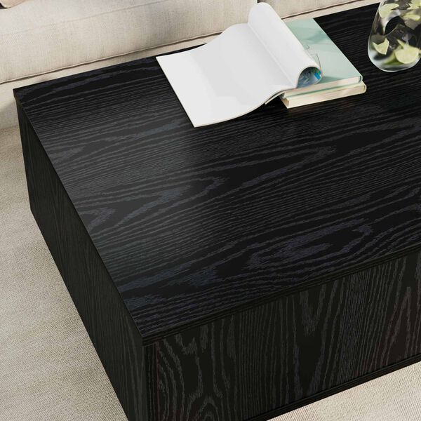 vidaXL Table basse Ch&ecirc;ne noir 95 x 55 x 31 cm Bois d'ing&eacute;nierie