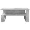 vidaXL Table basse Gris b&eacute;ton 90 x 50 x 40 cm Bois d'ing&eacute;nierie