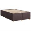 vidaXL Cadre de lit sans matelas marron fonc&eacute; 120x200 cm tissu