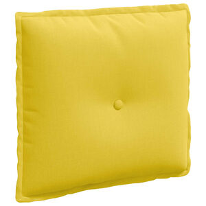 vidaXL Coussin de Dos Jaune clair 50 x 19 x 45 cm tissu