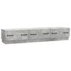 vidaXL Meuble TV Gris b&eacute;ton 147 x 34,5 x 27 cm Bois d'ing&eacute;nierie