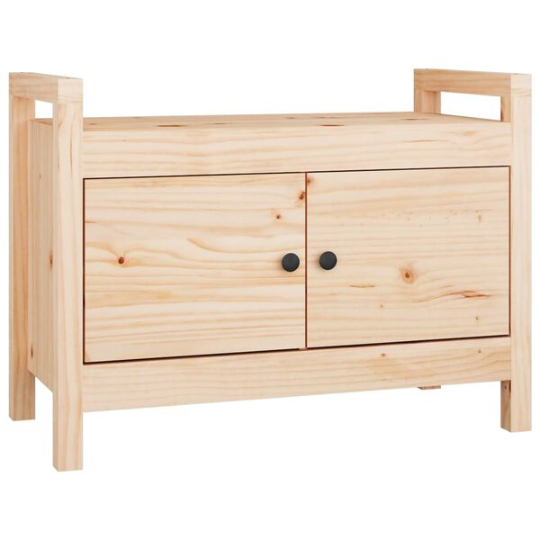 vidaXL Banc d'entr&eacute;e 80x40x60 cm Bois de pin massif