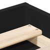 vidaXL Cadre de lit sans matelas noir 150x200 cm