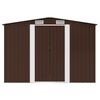 vidaXL Abri de stockage pour jardin Marron 257x205x178 cm Acier