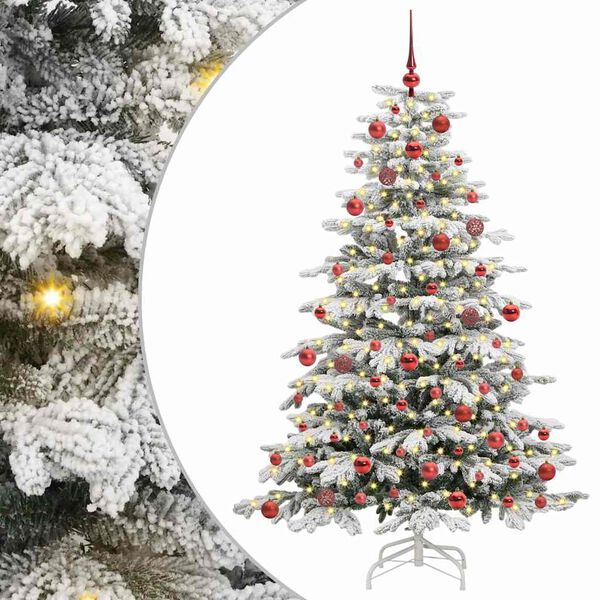 vidaXL Sapin de No&euml;l Artificiel &agrave; Branches Articul&eacute;es Blanc 180 cm