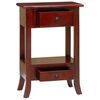 vidaXL Table console Marron 50 x 29,5 x 76 cm Bois de Mahogany Massif