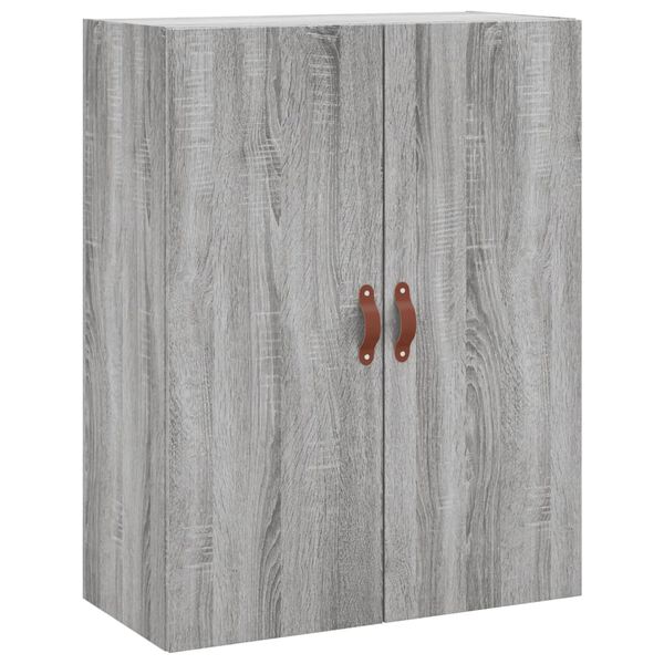 vidaXL Armoire murale sonoma gris 69,5x34x90 cm