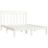 vidaXL Cadre de lit sans matelas blanc 150x200 cm bois massif