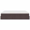VidaXL Cadre de lit ottoman avec matelas marron fonc&eacute; 160x200 cm tissu