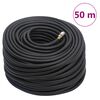 vidaXL Tuyau d'air hybride noir 0,6" 50 m caoutchouc et PVC