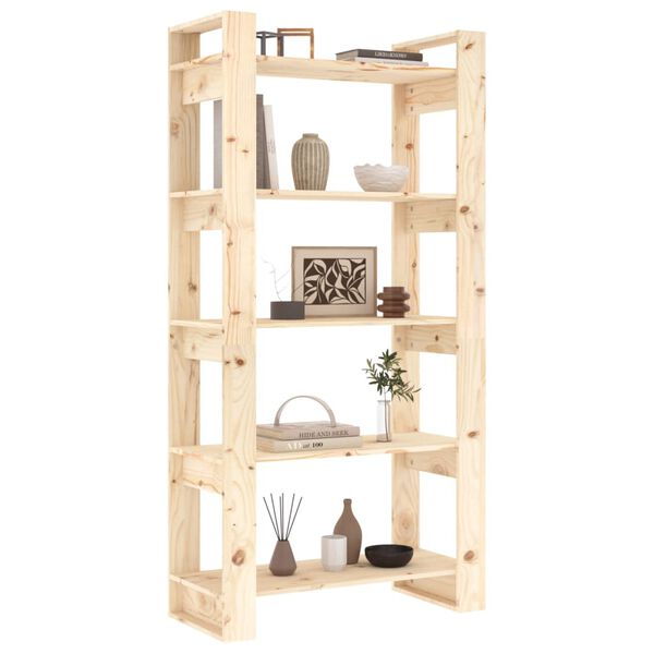vidaXL Biblioth&egrave;que/S&eacute;parateur de pi&egrave;ce 80x35x160 cm Bois massif