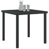 vidaXL Table de Jardin Noir 80 x 80 x 73 cm M&eacute;tal