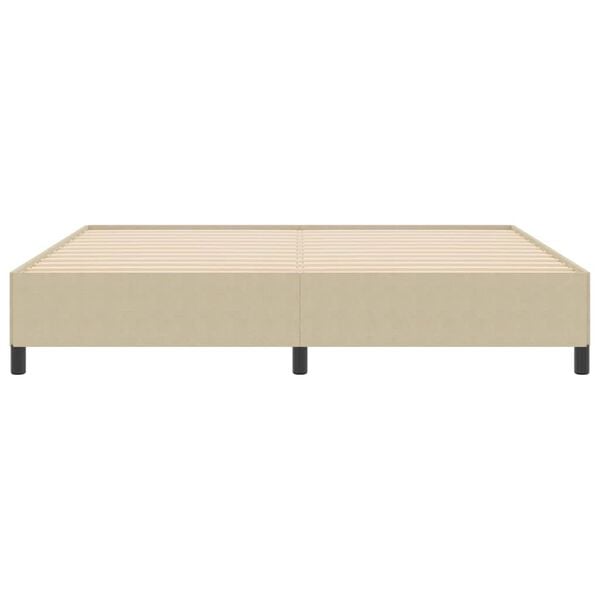 vidaXL Lit &agrave; ressorts Vert gris 200 x 200 cm Velours