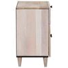 vidaXL Cabinet de chevet Beige 50 x 33 x 60 cm Bois d'acacia massif