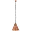 vidaXL Lampe suspendue industrielle Cuivre Fer et bois solide 46cm E27