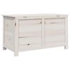 vidaXL Boîte à coussins d'extérieur Blanc 100x50x56 cm Sapin massif