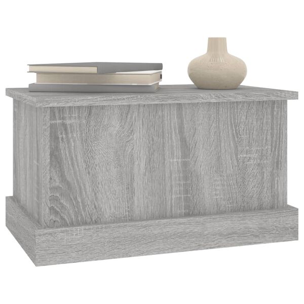 vidaXL Boîte de rangement sonoma gris 50x30x28 cm bois d'ingénierie