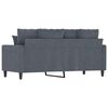 vidaXL Canap&eacute; &agrave; 2 places Gris fonc&eacute; 140 cm Velours