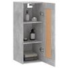 vidaXL Armoire murale gris b&eacute;ton 34,5x34x90 cm bois d'ing&eacute;nierie