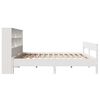 vidaXL Lit biblioth&egrave;que sans matelas blanc 120x190 cm bois pin massif