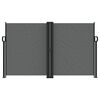 vidaXL Auvent latéral rétractable anthracite 140x600 cm