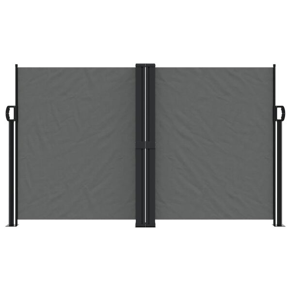 vidaXL Auvent latéral rétractable anthracite 140x600 cm