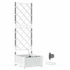 vidaXL Cache-pot de jardin Blanc 40 x 40 x 126 cm PP
