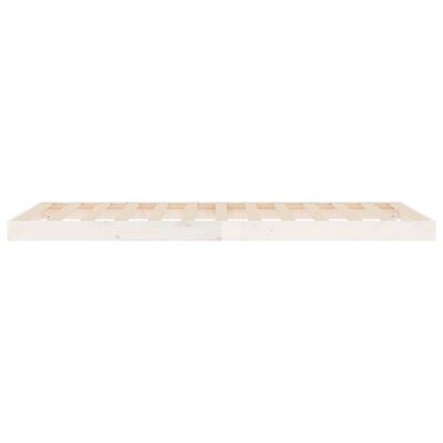 vidaXL Cadre de lit blanc 90x190 cm simple bois massif de pin