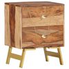 vidaXL Table de chevet 40x30x50 cm Bois massif