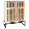 vidaXL Buffet blanc 60x30x75 cm bois d'ing&eacute;nierie
