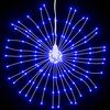 vidaXL Étoile rayonnante de Noël 140 LED bleu 17 cm