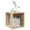 vidaXL Table d'appoint Ch&ecirc;ne sonoma 33x33x34,5 cm Agglom&eacute;r&eacute;