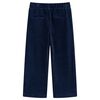 Pantalons pour enfants velours côtelé bleu marine 116