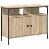vidaXL Ensemble de mobilier de salle de bain 4 pcs Ch&ecirc;ne Sonoma